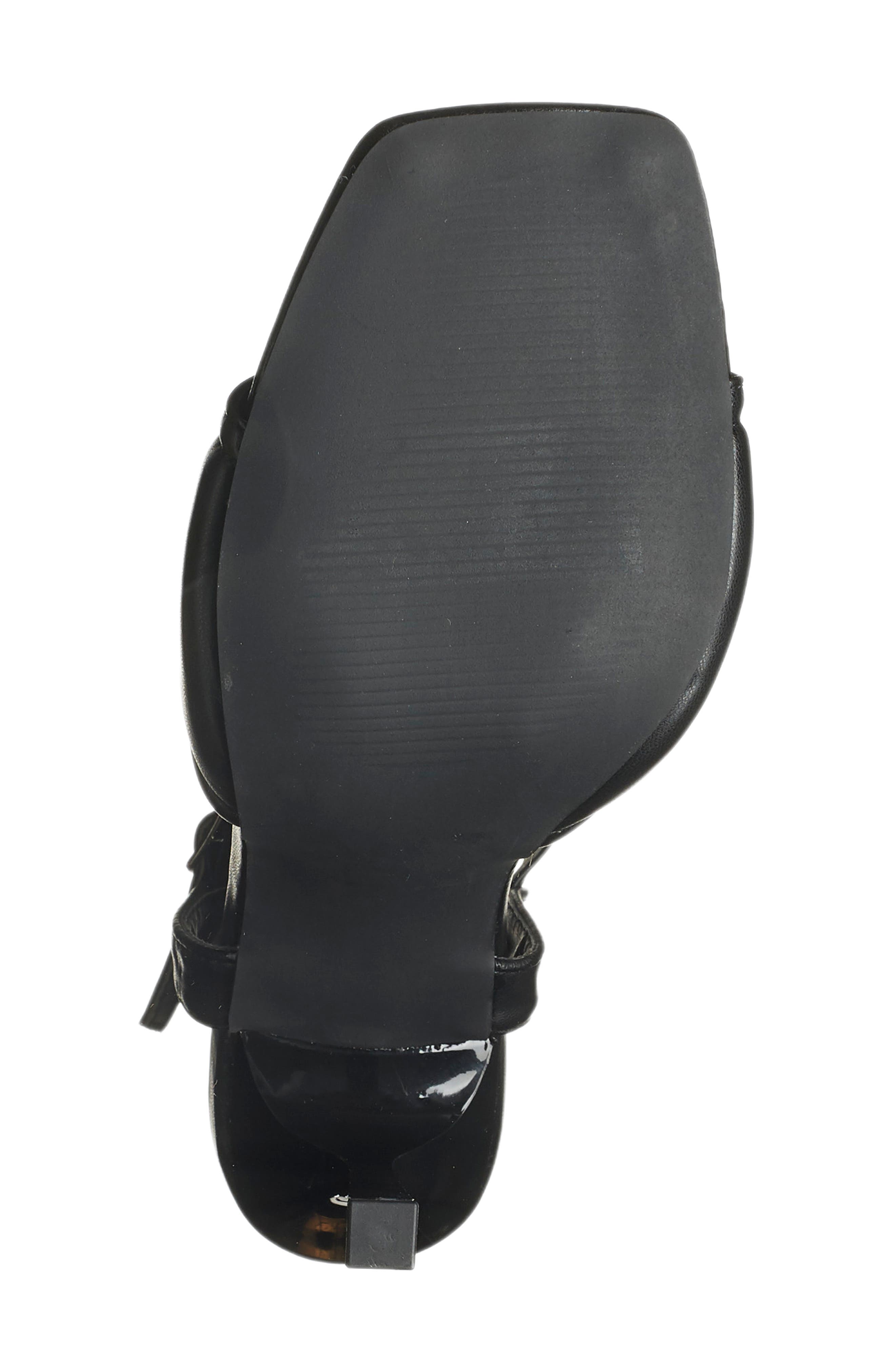 CHASE AND CHLOE Divine Heeled Sandal, Alternate, color, Black Pu