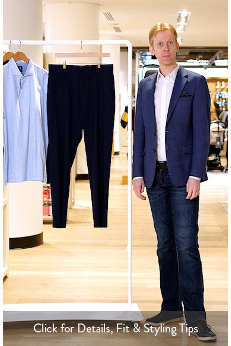 Linen Blend Flat Front Pants video
