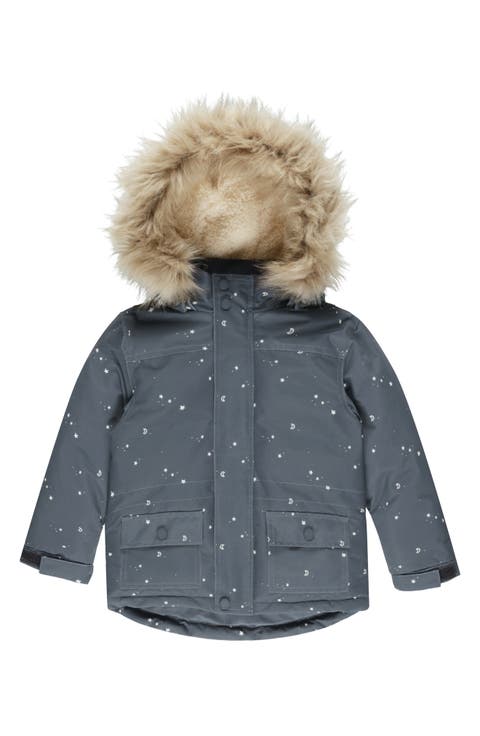 Kids' Faux Fur Hooded Ski Jacket (Toddler)