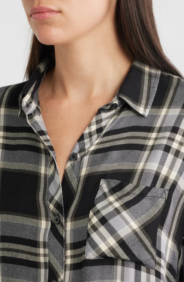 Rails Hunter Plaid Button-Up Shirt, Alternate, color, Ivory Cloud