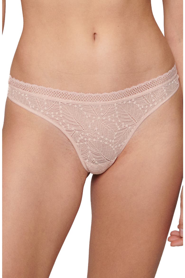 Comete Lace Tanga, Main, color, PINKY SAND