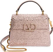 Valentino Garavani Mini VSling Crystal Embellished Top Handle Bag