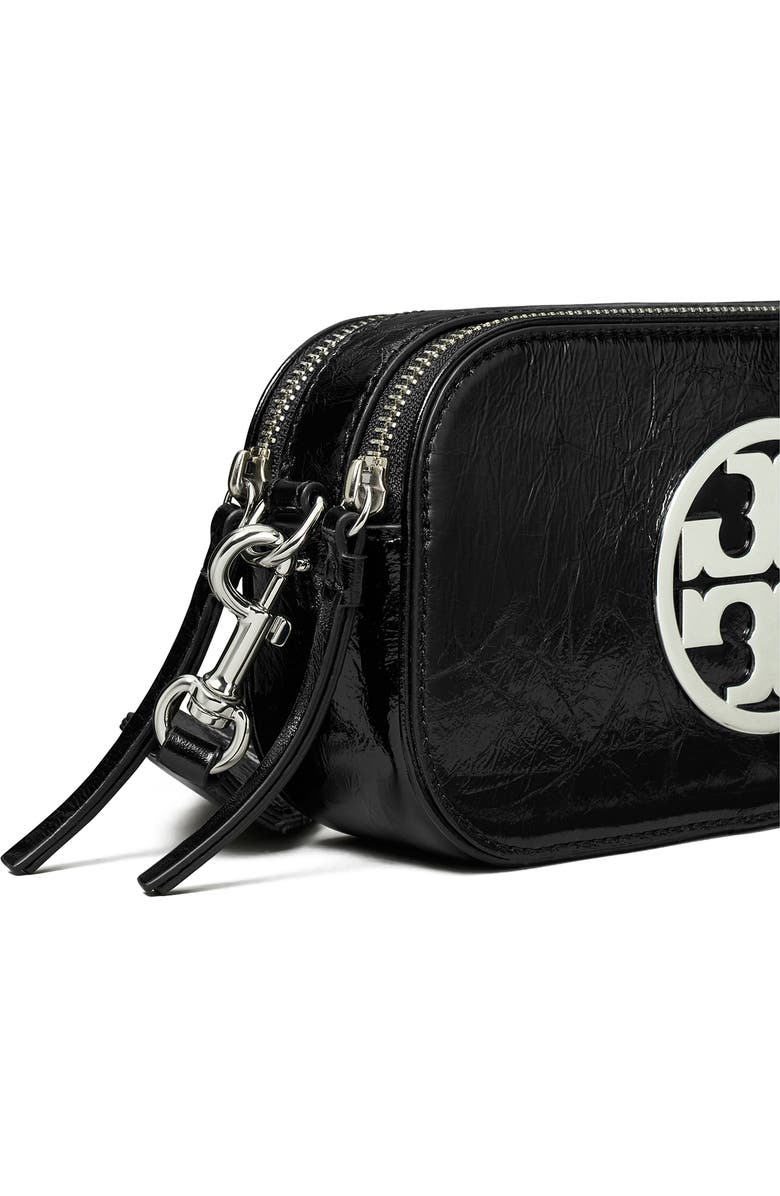 Tory Burch Mini Miller Crinkle Leather Crossbody Bag, Alternate, color,