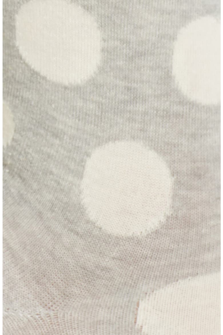 Big Dot Crew Socks, Alternate, color, GREY/ WHITE