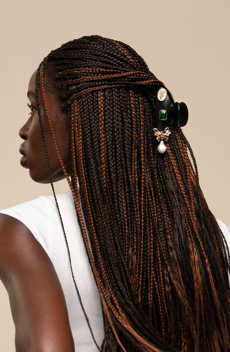 Kitsch Pop<sup>™</sup> Charms & Cloud Hair Clip 7-Piece Set, Alternate, color, Black