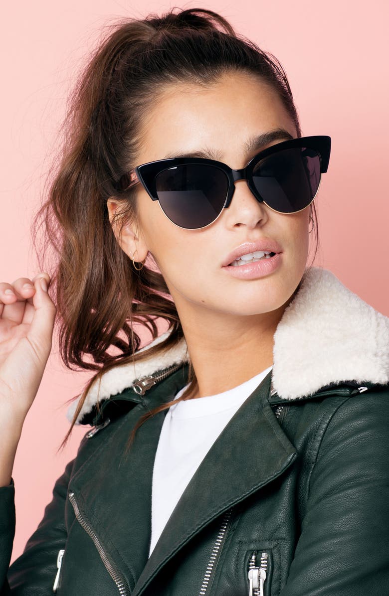 Sonix Dafni 56mm Gradient Cat Eye Sunglasses, Alternate, color,