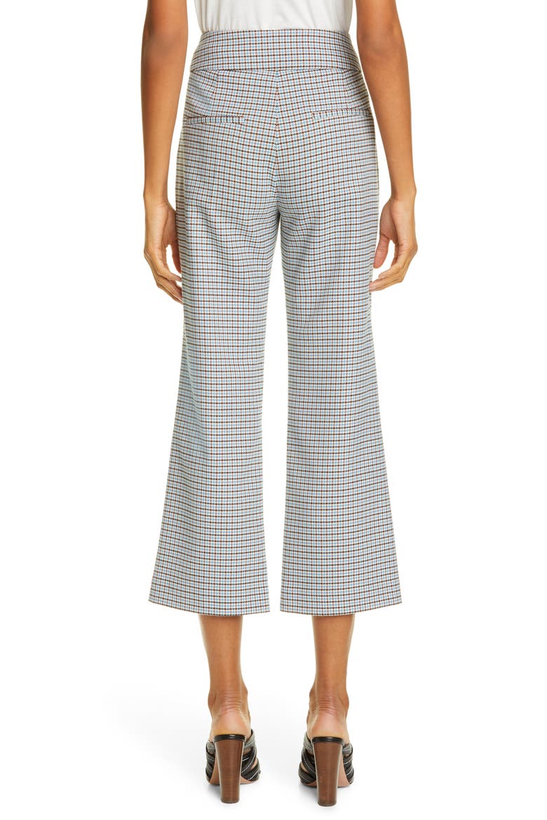 Cormac Houndstooth Check Crop Trousers, Alternate, color, BEIGE MULTI