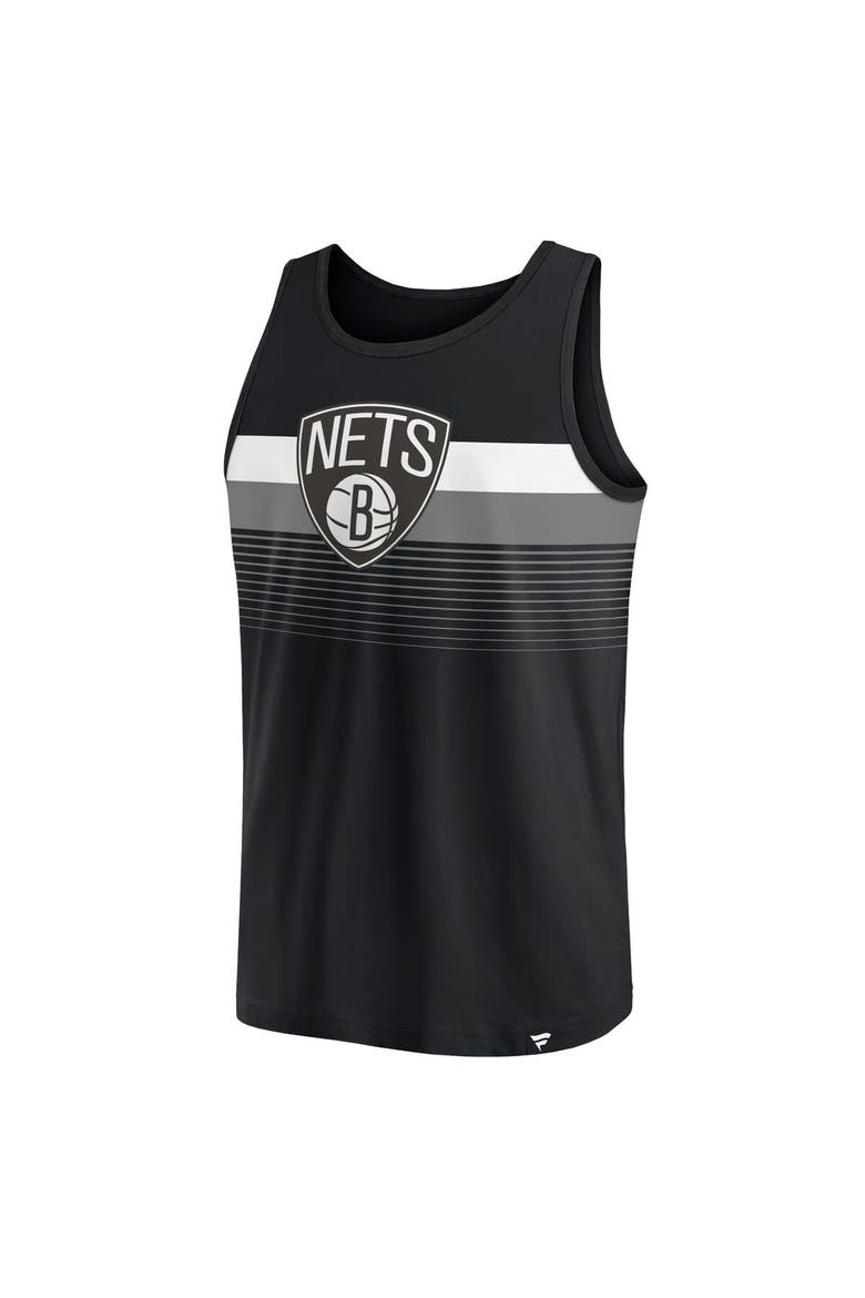 Men's Fanatics Branded Black Brooklyn Nets Wild Game Tank Top, Alternate, color, Black