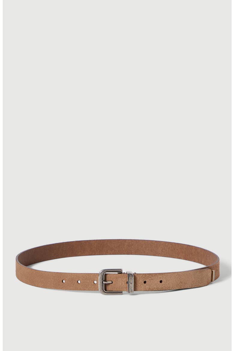 Reversed leather belt, Main, color, Hazelnut