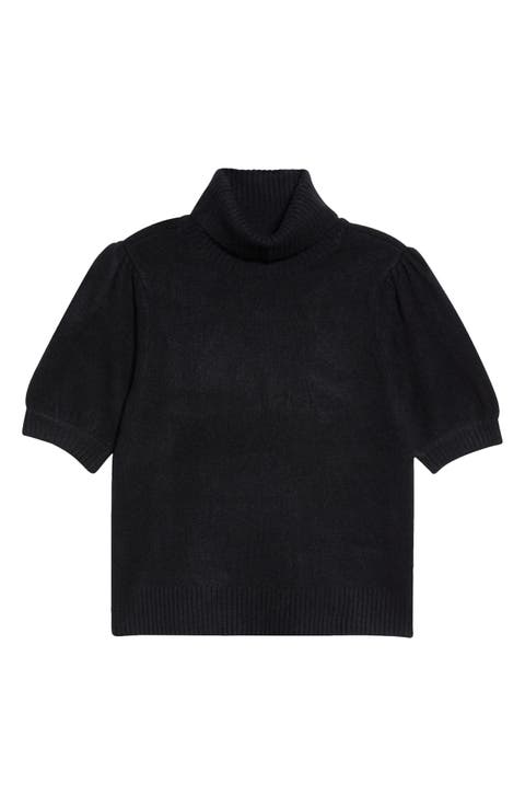 Turtleneck Short Sleeve Sweater