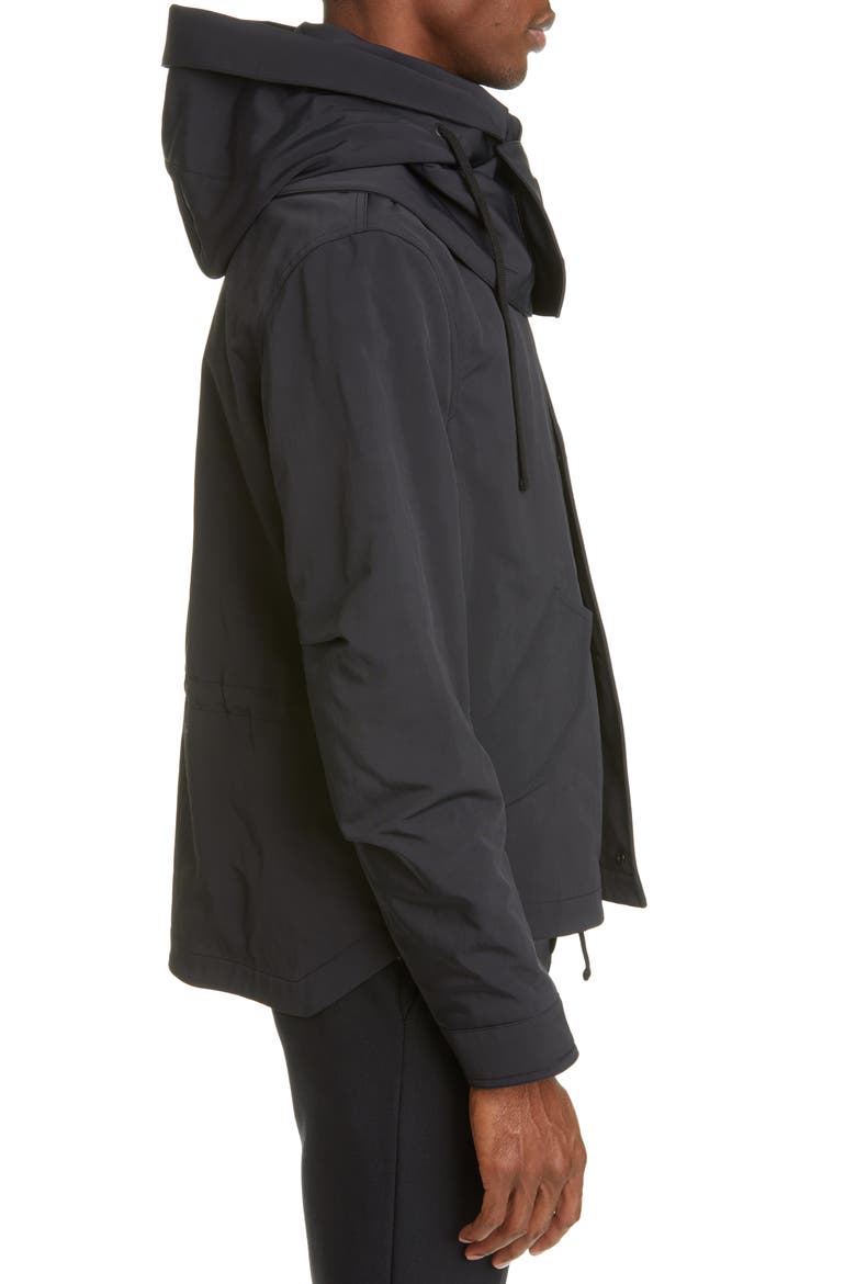 Tech Hooded Jacket, Alternate, color, BLACK