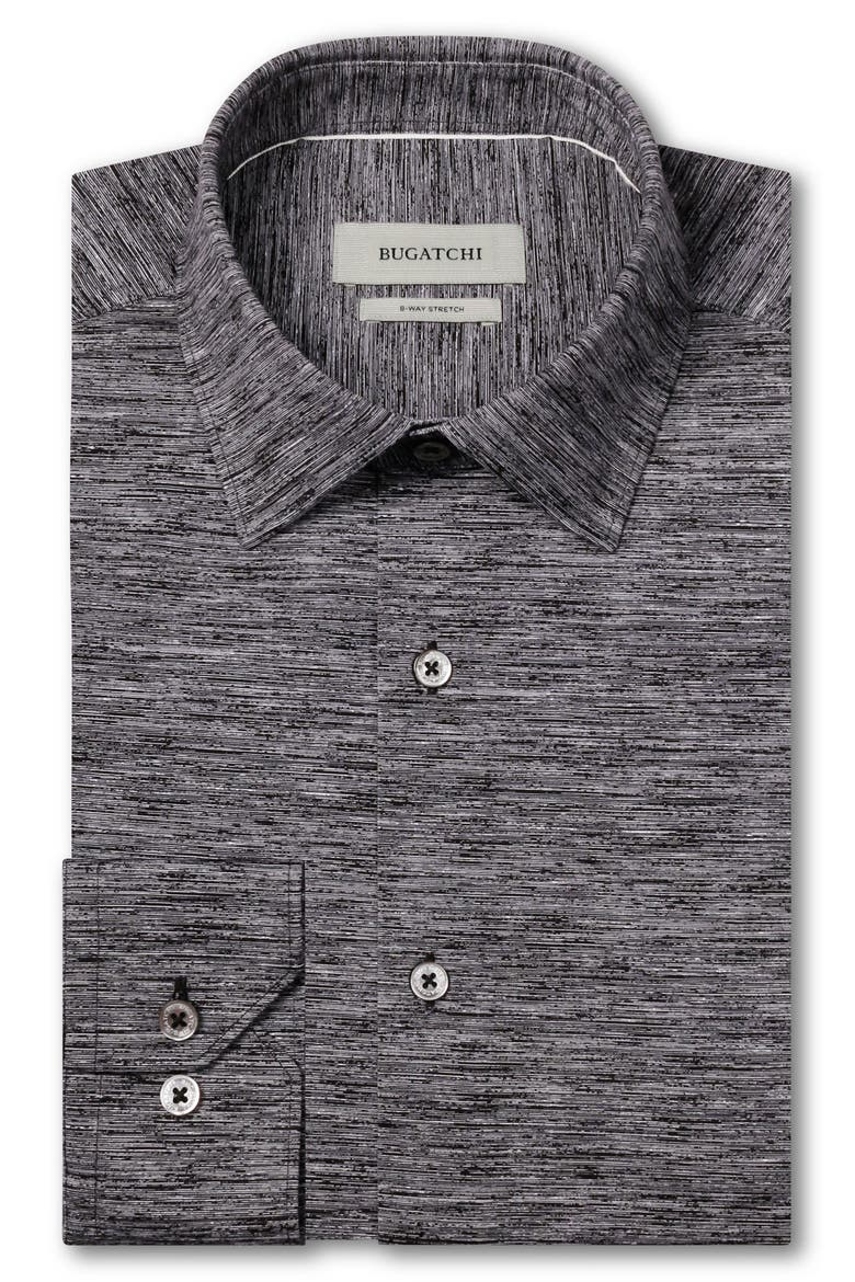 James OoohCotton® Heathered Button-Up Shirt, Alternate, color, BLACK