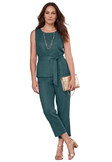 2 Piece Linen Capri Set