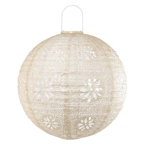 Stella Luxe Globe Boho LED Lantern (Battery Powered)