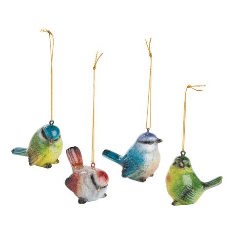 Cozumel Mini Songbird   Christmas XMAS Ornament Set of 4