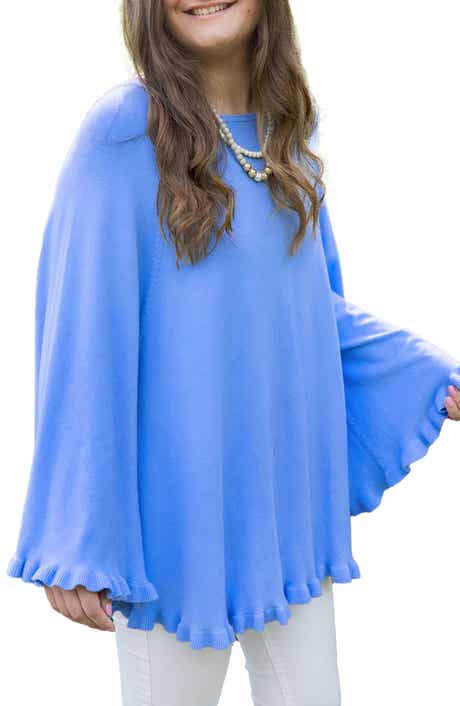 SAACHI Talia Ruffle Hem Poncho