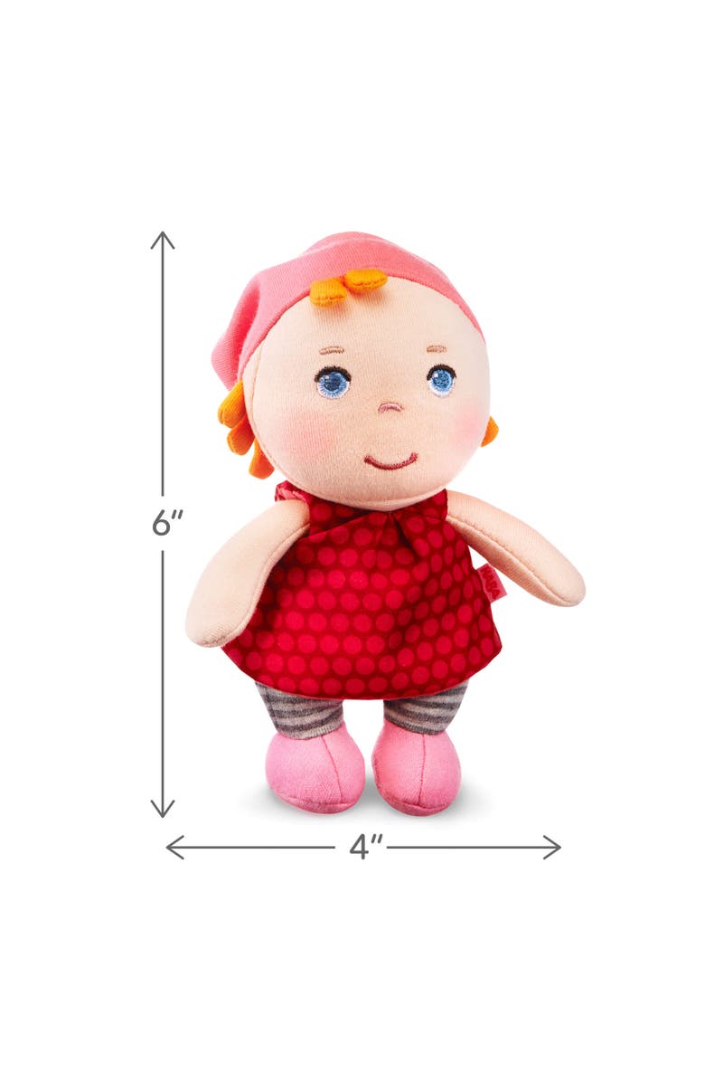 HABA Mini Soft Doll Hertha - Tiny 6" First Baby Doll from Birth and Up, Alternate, color, Multi
