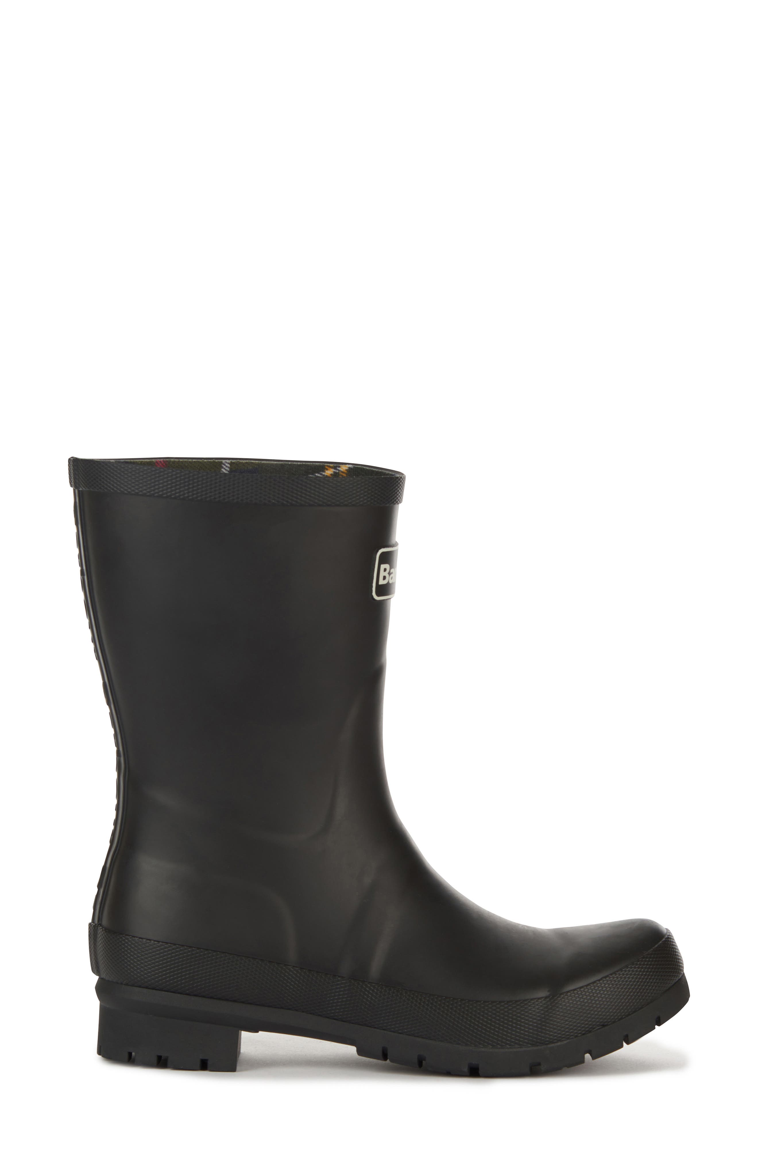 Barbour Banbury Rain Boot, Alternate, color, Black