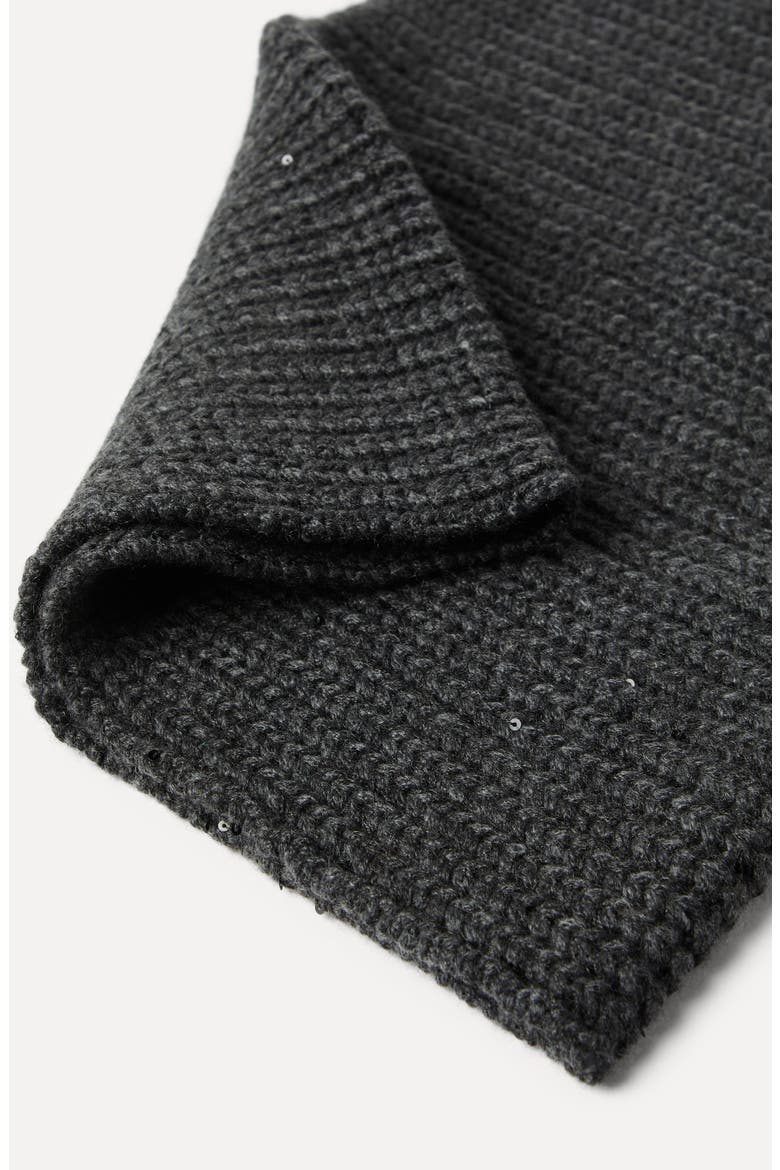 Dazzling neck warmer, Alternate, color, Dark Grey