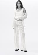 H&M Wide Crochet-look Trousers
