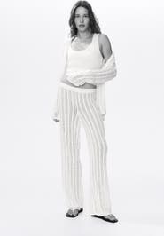 H&M Wide Crochet-look Trousers