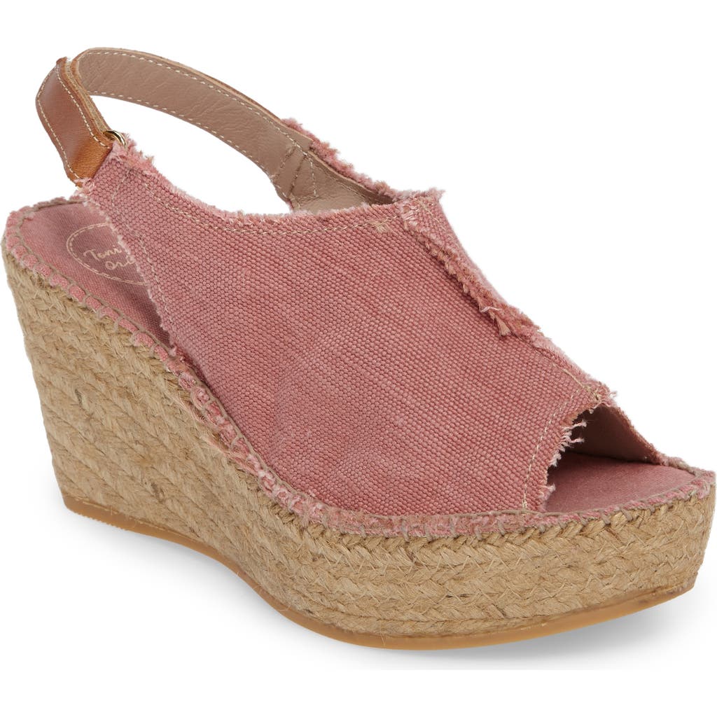 Toni Pons 'Lugano' Espadrille Wedge Sandal in Light Pink Fabric  product