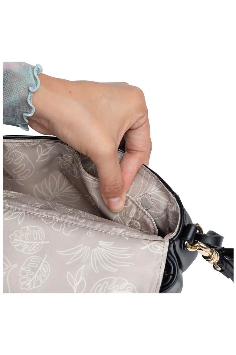 Peekaboo Crossbody Diaper Bag, Alternate, color, BLACK