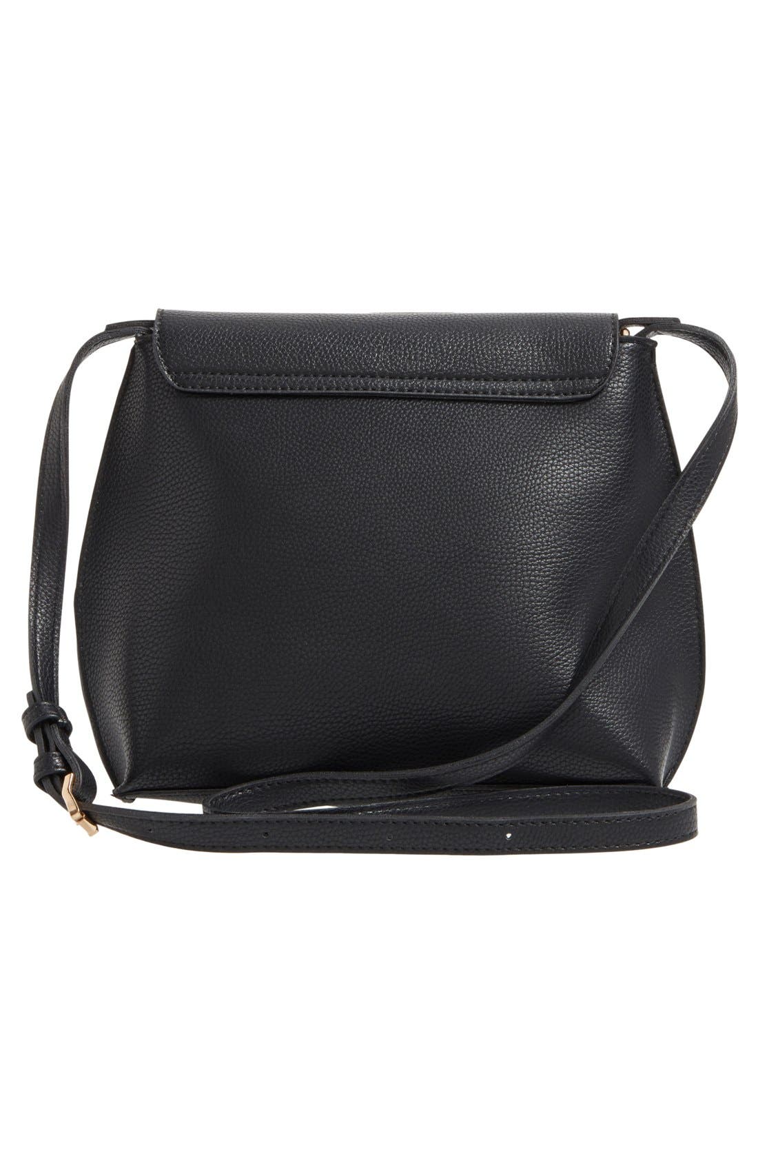 Sole Society Tassel Faux Leather Crossbody Bag, Alternate, color, 