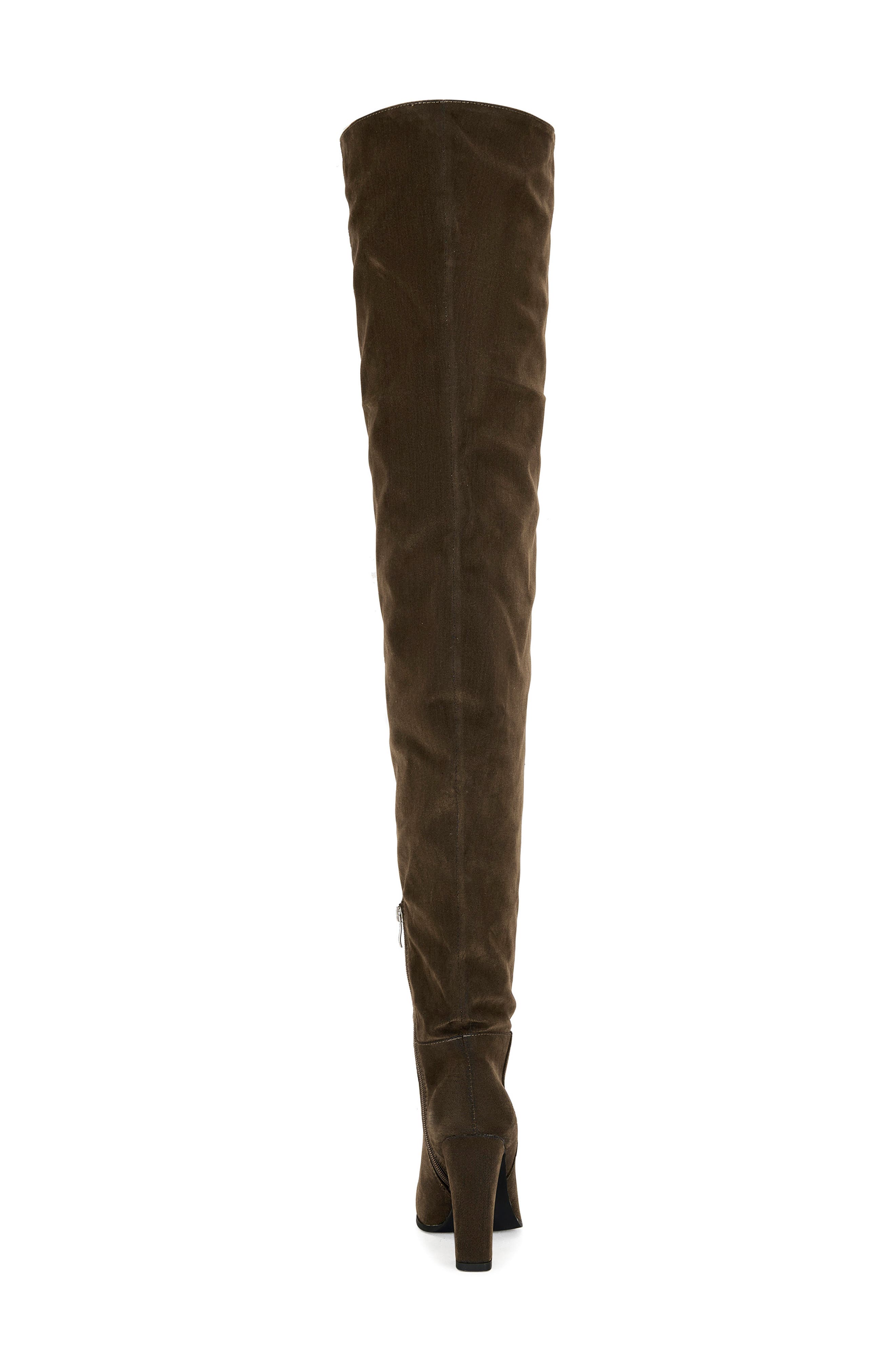 Nanette Thigh High Boot, Alternate, color, BROWN