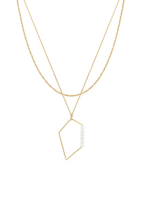 18K Gold Plated Sterling Silver Dazzling Sophistication Necklace Set Gift Idea
