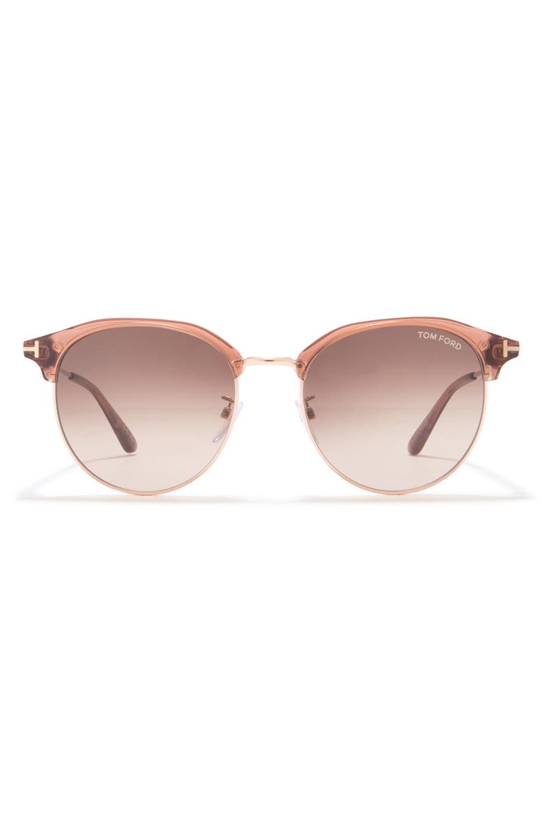 TOM FORD 55mm Gradient Round Sunglasses, Main, color, 