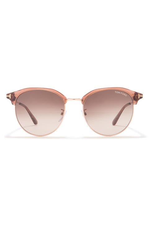 55mm Gradient Round Sunglasses