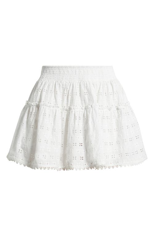 Bp. Pretty Cotton Eyelet Skort In White