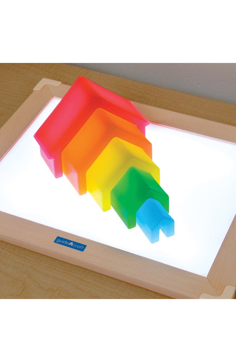 Kaplan Early Learning Company Discovery Stackers - Rainbow House - 5 Pieces, Alternate, color, Rainbow