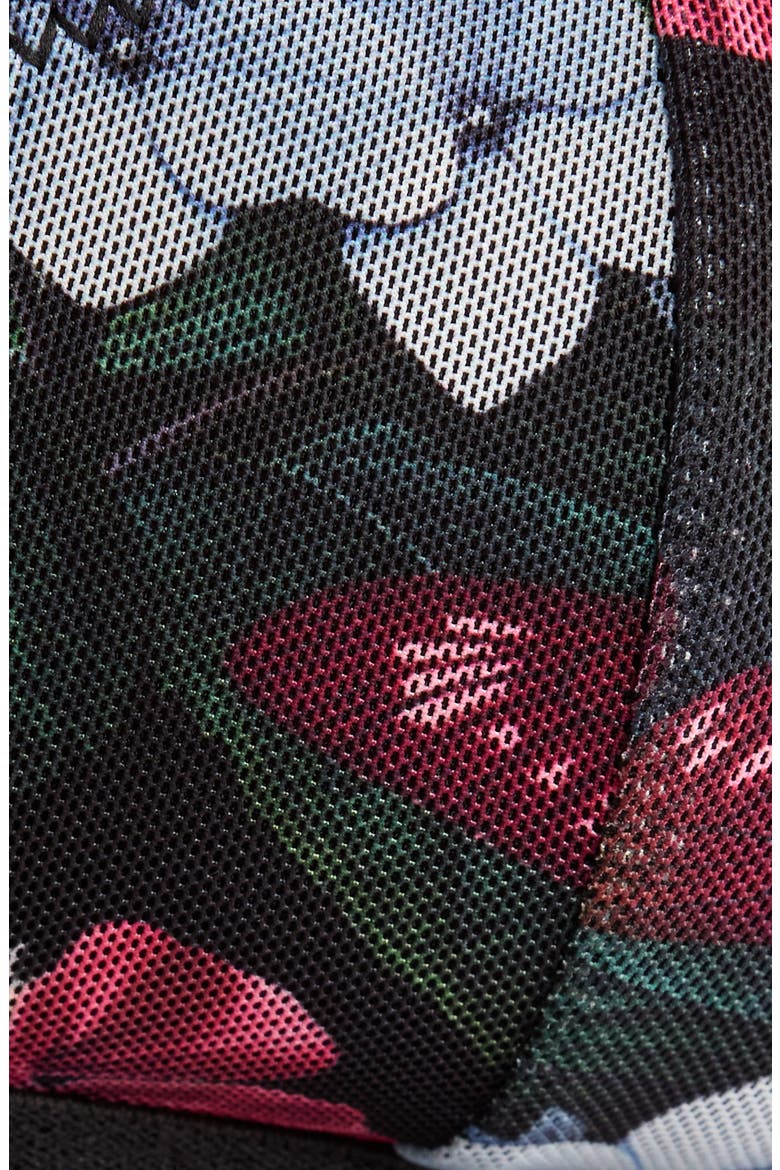 Floral Print Mesh Scoop Bralette, Alternate, color, GARDEN OF EDEN