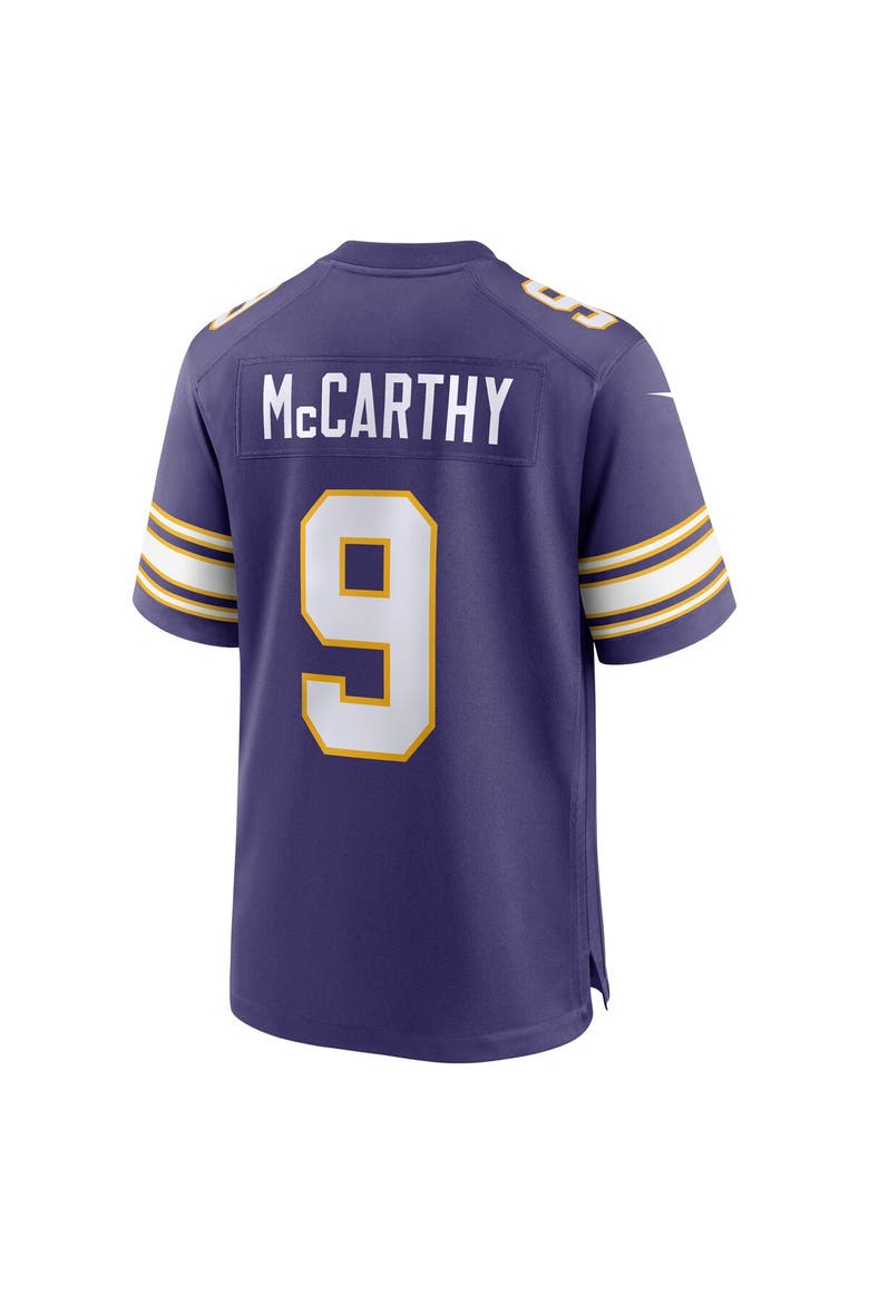Men's Nike J.J. McCarthy Purple Minnesota Vikings 2nd Alternate  Player Game Jersey, Alternate, color, Purple