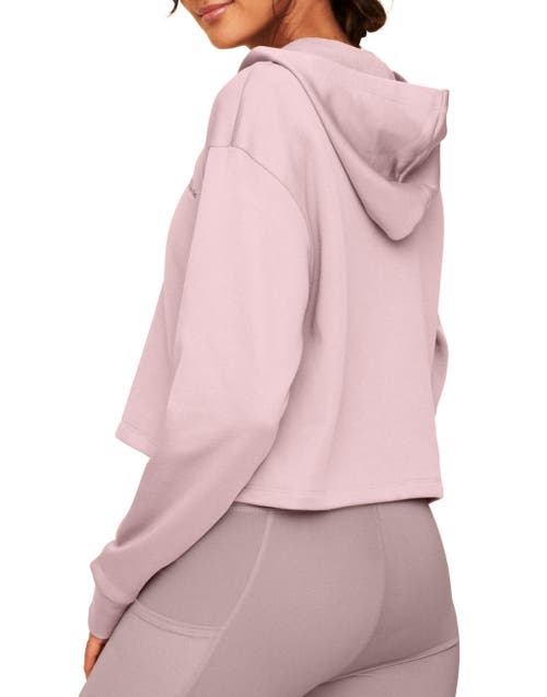 Earth Republic Myah Cropped Hoodie In Pink