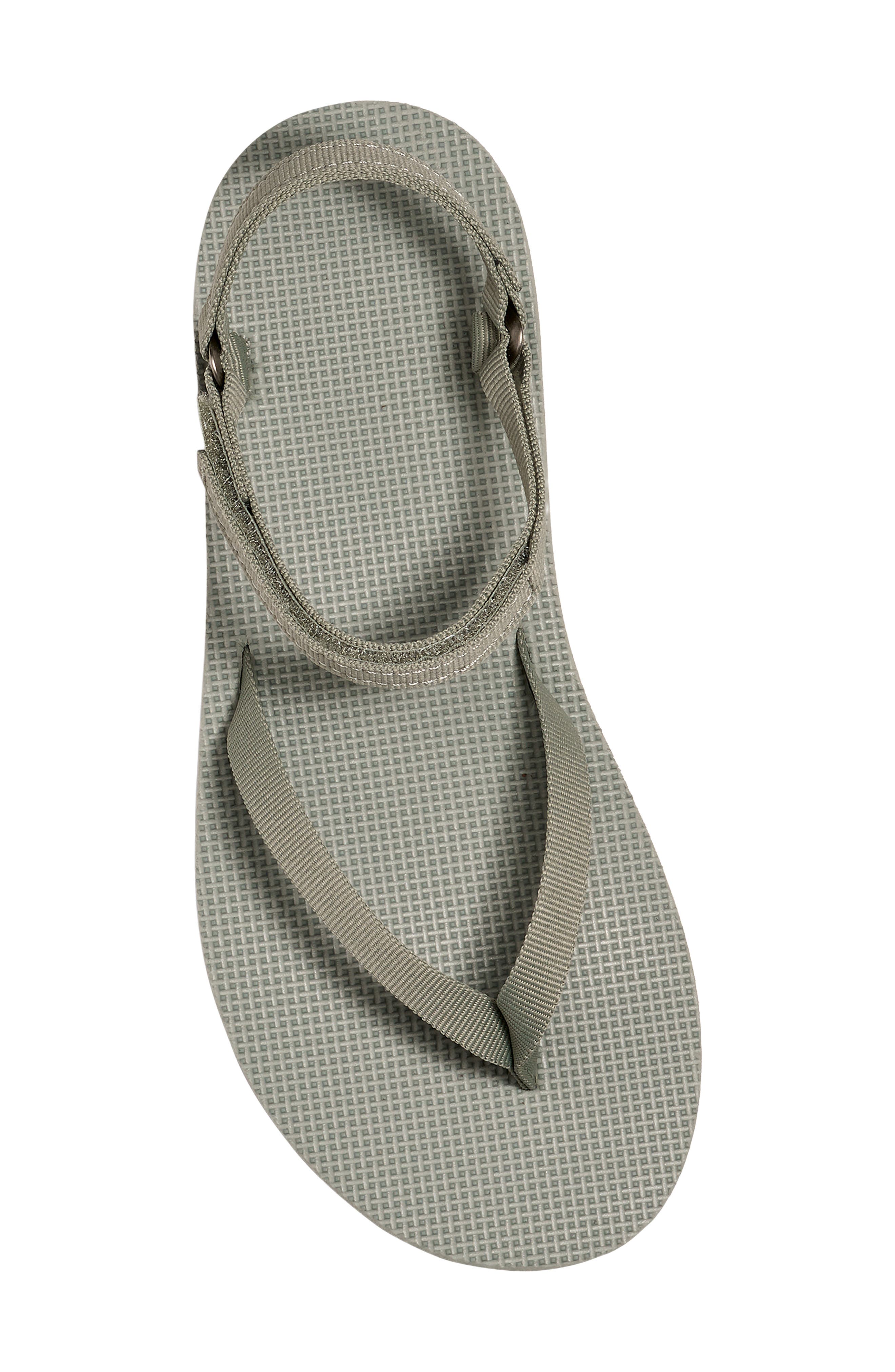 Slim Flatform Sandal, Alternate, color, SEAGRASS