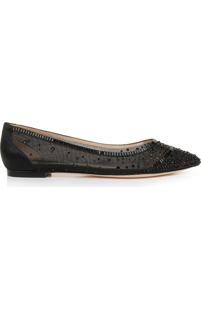 Badgley Mischka Collection Babette Pointed Toe Flat, Alternate, color,