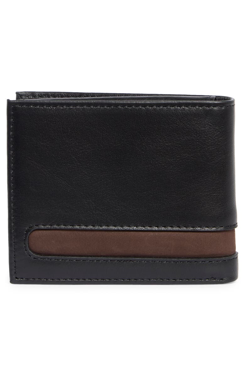 Cole Haan Gina Leather Passcase, Alternate, color, Black