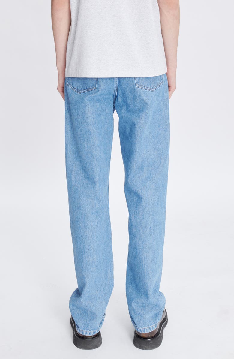 A.P.C. Fairfax Relaxed Straight Leg Jeans, Alternate, color, Ial Washed Indigo