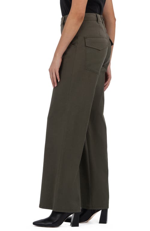 Kut From The Kloth Meg High Waist Wide Leg Pants In Black