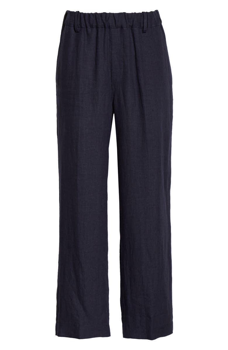 Mansur Gavriel Linen Pull-On Pants, Alternate, color, 