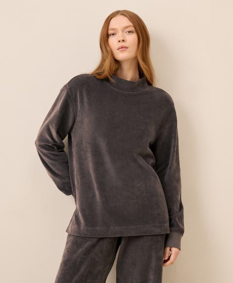 Organic Cotton Pure Velour Cozy Pullover