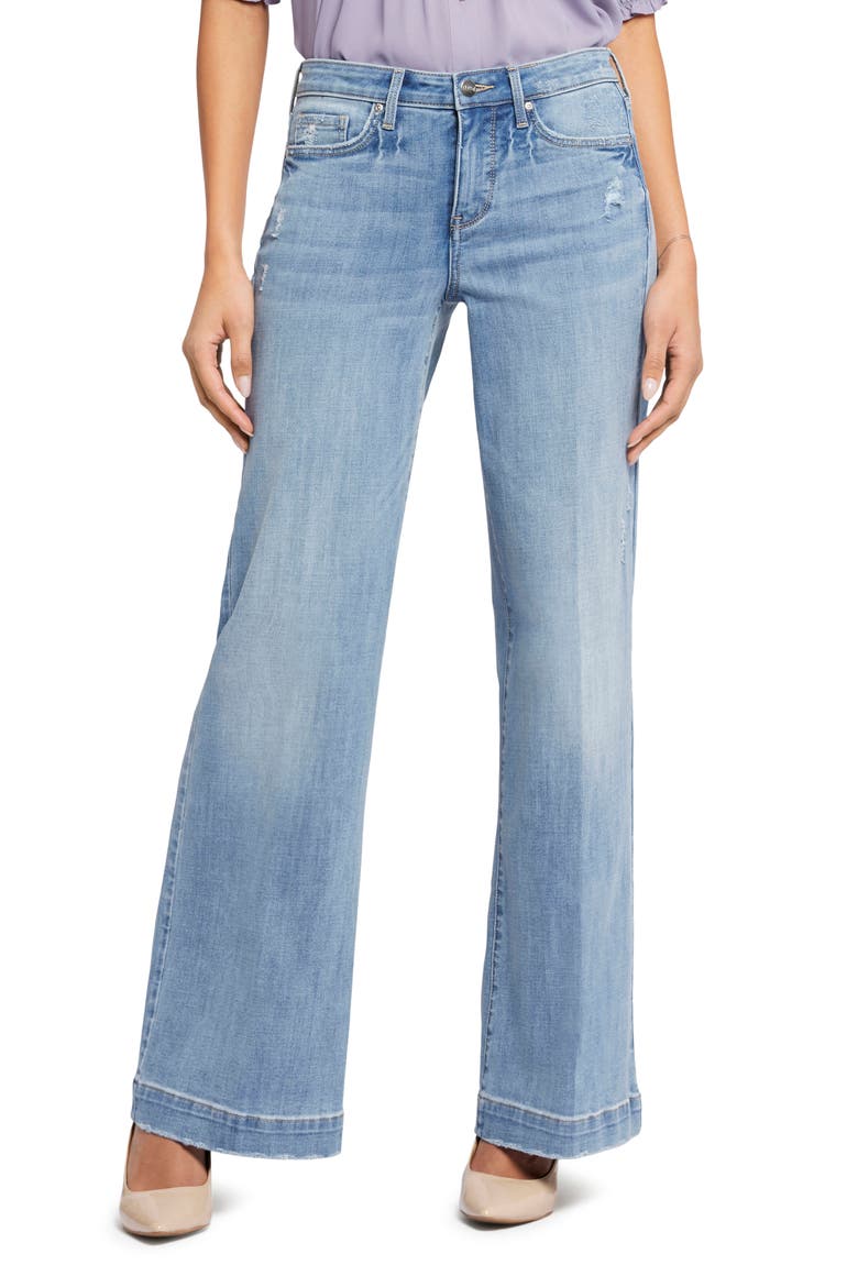 Teresa Wide Leg Jeans, Main, color, LAKEFRONT