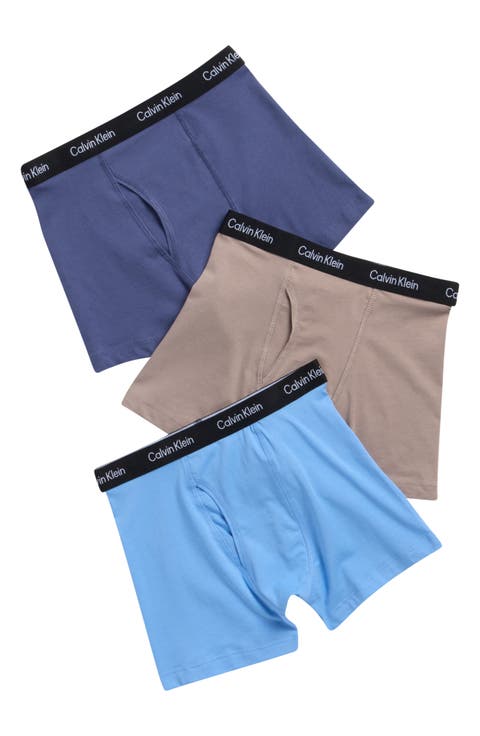 Kids' Assorted 3-Pack Stretch Cotton Boxer Briefs (Little Kid & Big Kid)