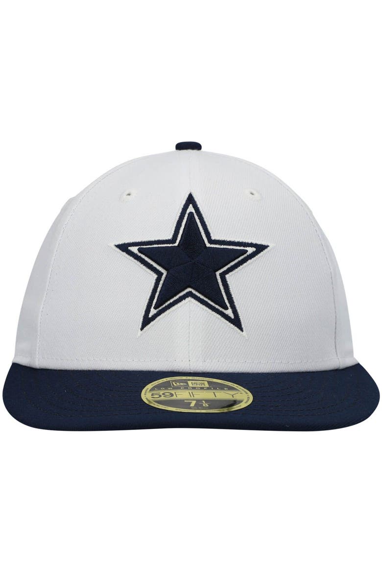 Men's New Era White/Navy Dallas Cowboys 59FIFTY Fitted Hat, Alternate, color, White