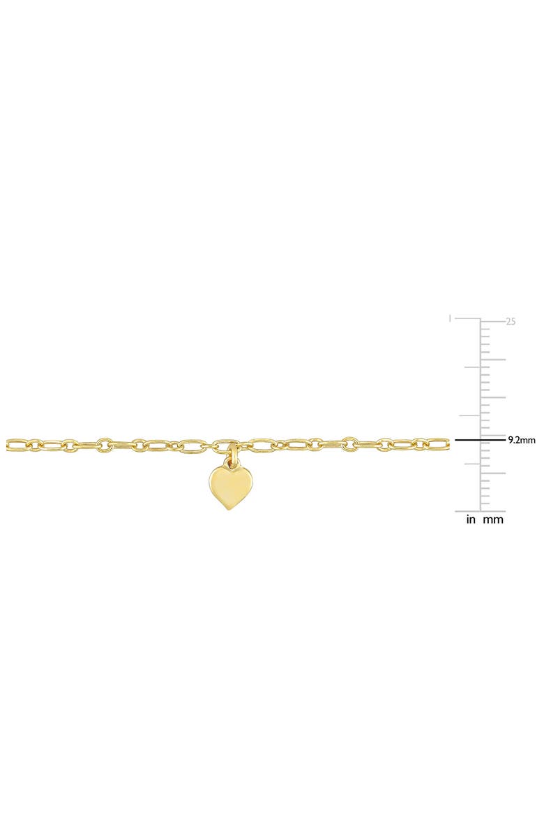 Two-Tone Heart and Ball Bead Chain Necklace, Alternate, color, GOLD SILVER MULTI-COLOR