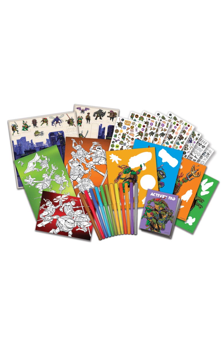 Tara Toy Tmnt Mutant Mayhem Deluxe Activity Set W/ Magic Reveal & Posters, Alternate, color, Multicolored