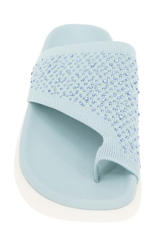 Reaction Kenneth Cole Teffi Knit Platform Sandal In Light Blue Knit